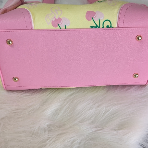 Juicy Couture Pink & Yellow Y2K Cherry Daydreamer Purse w/ Detachable Coin Purse - Picture 7 of 17